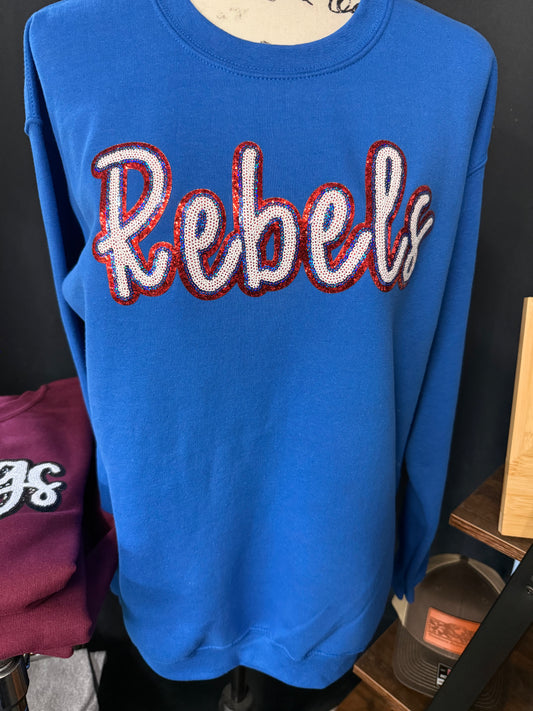 Sequin rebels sweatshirt